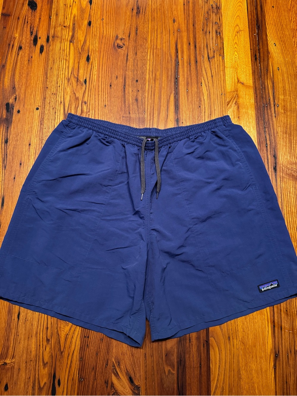 Patagonia Baggies Longs 7" Trunks – Navy, Men's XL – Relaxed Fit – Excellent